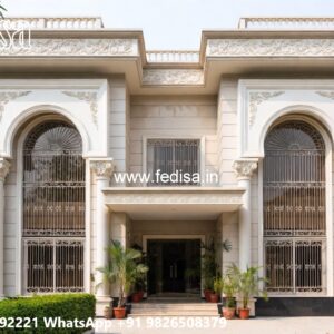 Marble Flooring Villa Design 500 Square Feet House No-6611
