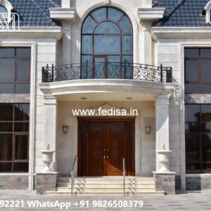 Vintage Villa Style 3 Story House Plans No-6717