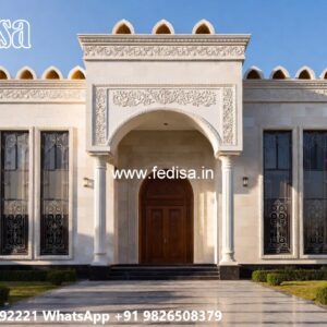 Symmetrical Villa Architecture 4 Room House Design In Village No-6725