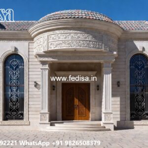 Classic Villa Garden Design Single Bedroom House Plans Indian Style No-6735