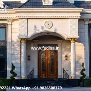 Classic Villa Design With Swimming Pool 1.5 Story House Plans No-6745