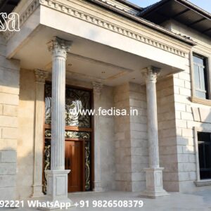 Classic Front Elevation One Story House Design No-6806