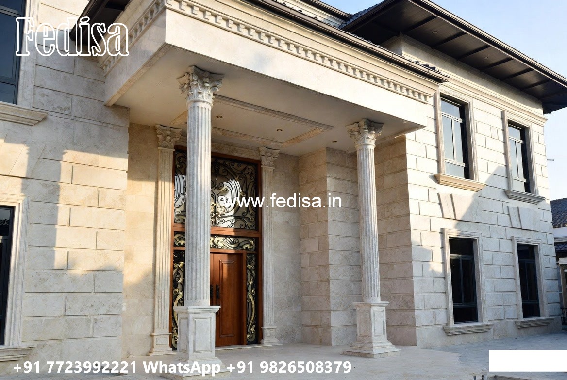 Classic Front Elevation One Story House Design No-6806