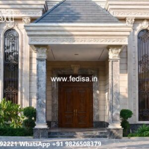 Classic Home Exterior Design 8 Marla House Design No-6837