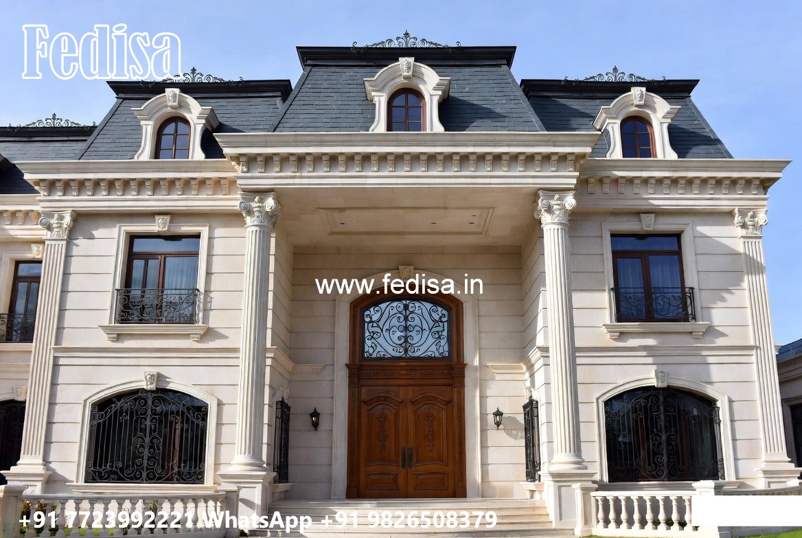 Vintage Villa Style Two Room House Design No-6839