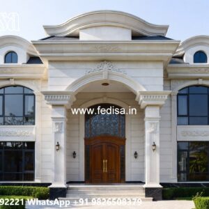 Marble Flooring Villa Design Low Budget House Plans No-6855