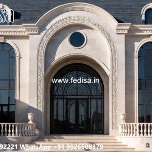 Classic Outdoor Patio Villa Simple 5 Bedroom House Plans No-6862