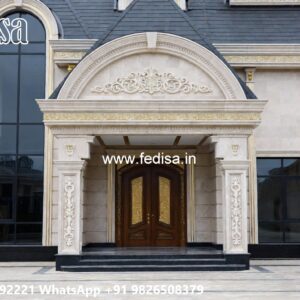 Classic Front Elevation 4 Marla House Design No-6928