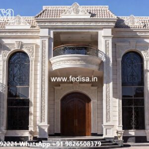 Front Yard Classic Home Slab House Design No-6943
