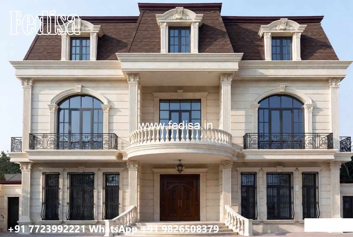 Neoclassical Villa Facade Small Villa Design No-6964