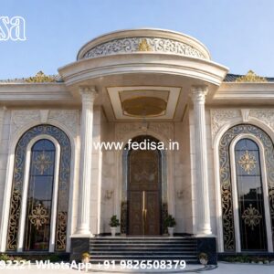 Luxury Front Elevation Villa Four Bedroom Flat Plan No-6967