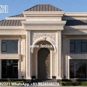 Symmetrical Villa Architecture Two Storey House Design With Floor Plan No-6969