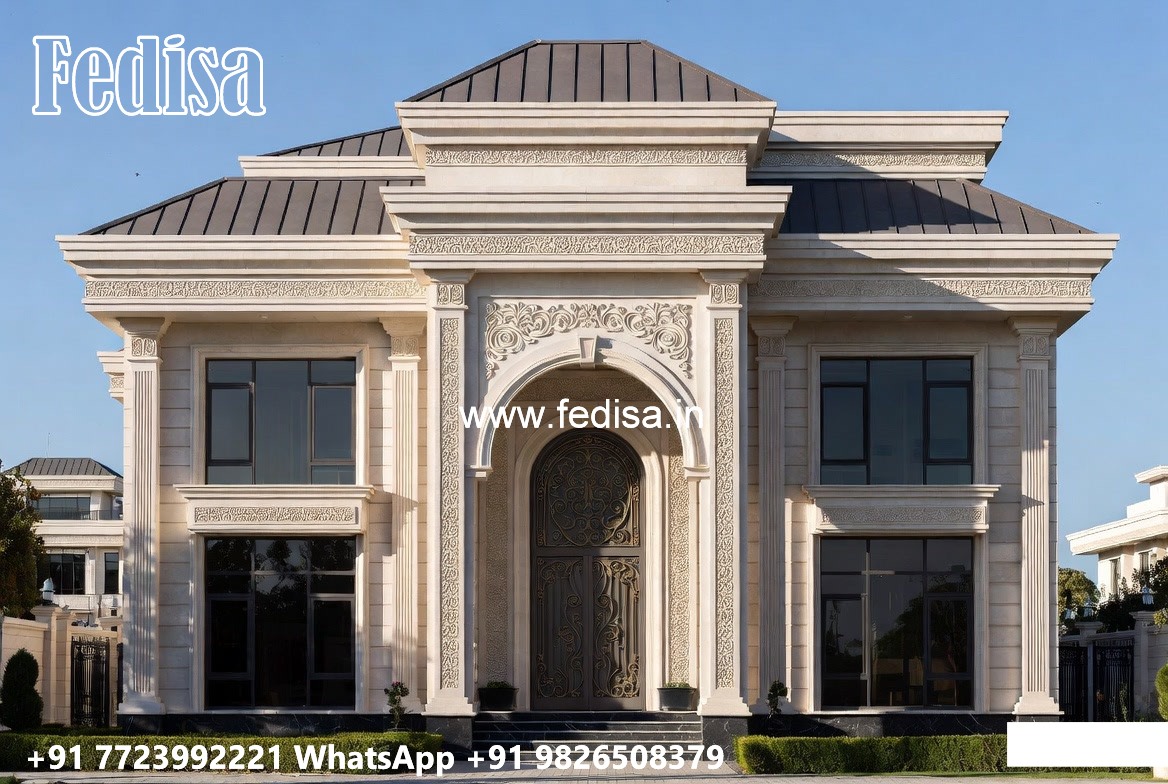 Symmetrical Villa Architecture Two Storey House Design With Floor Plan No-6969