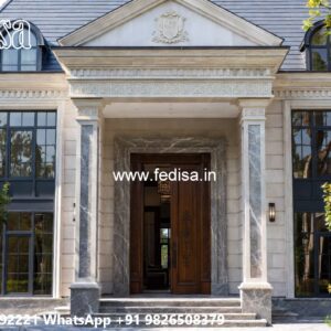 Classic Villa Front Elevation Design 8 Marla House Plan No-6992