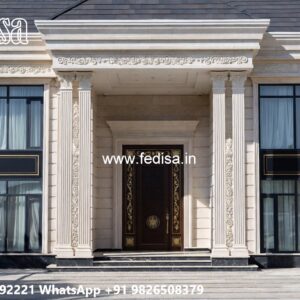 Classic House Front Elevation Design House Plans With Attached Guest House No-7034