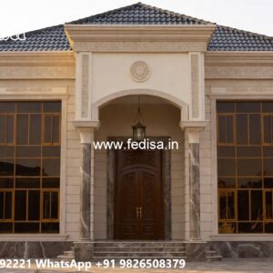 Classic Front Elevation Small Bungalow Design No-7050