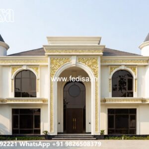 Classic Villa Interior Simple Bungalow House Design With Terrace No-7093