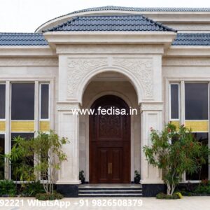 Marble Flooring Villa Design Triplex House Plans No-7099