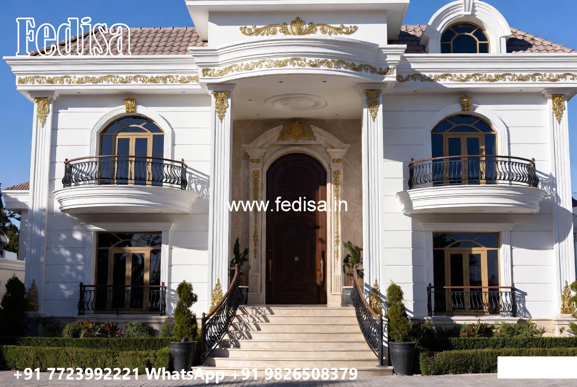 Small Classic House Design Inspiration 5bhk House Design No-7154