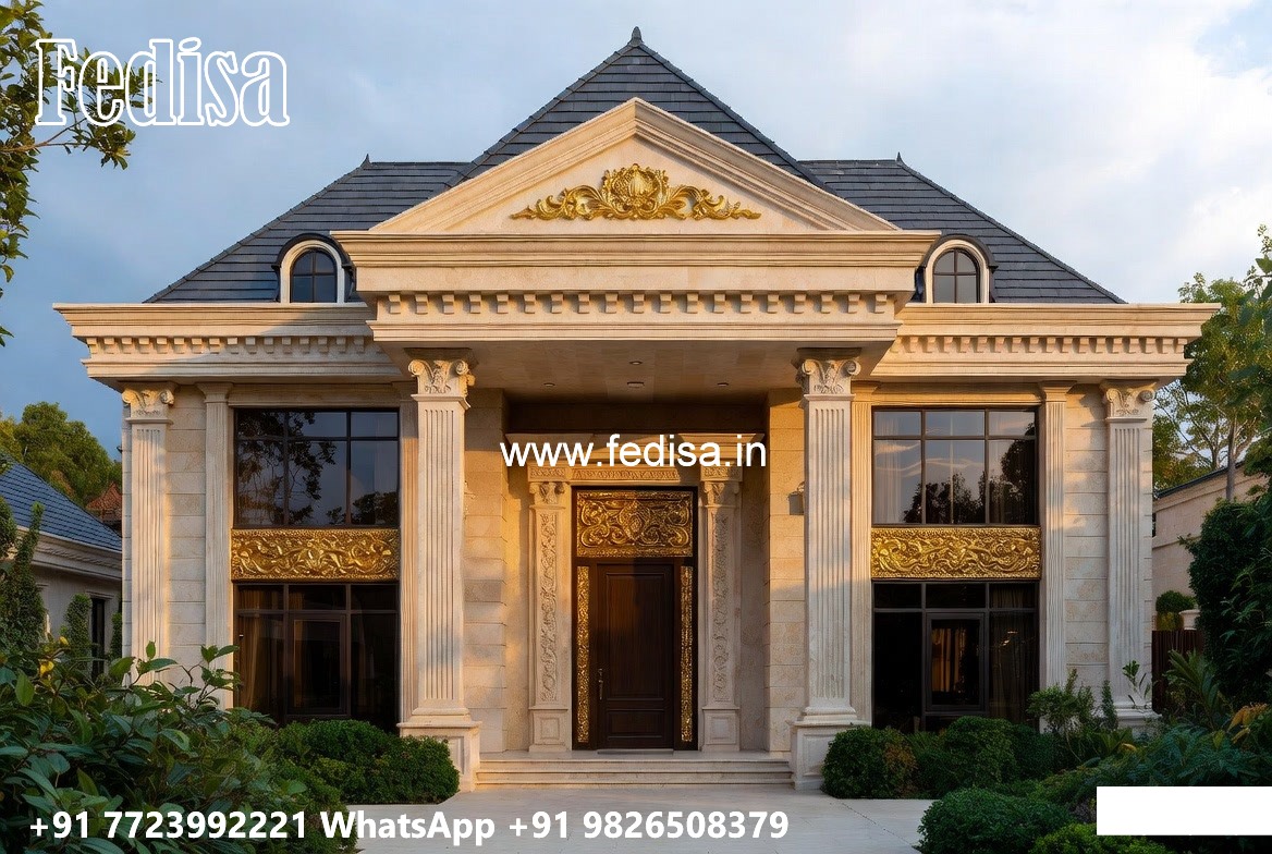Luxury Classic Living Room Modern Single Storey House Plans No-7179
