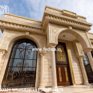 Luxury Classic Villa T Shaped House Plans No-7200