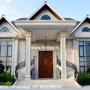 Classic Home Exterior Design House Plan 2bhk No-7203