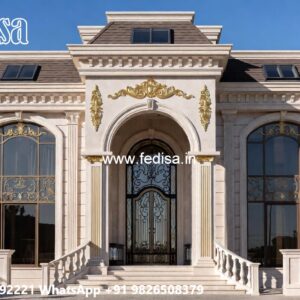 Vintage Villa Style Bungalow Roof Design No-7205