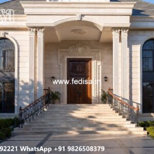 Heritage Style Villa Exterior Modern Courtyard House Plans No-7212