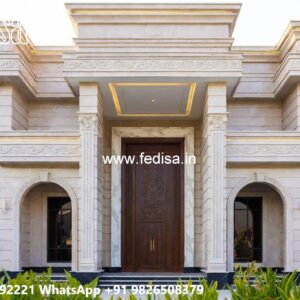 House With Columns Exterior 1000 Sq Ft House Plans With Car Parking No-7258