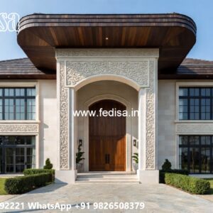 Marble Flooring Villa Design Bi Level House Plans No-7343