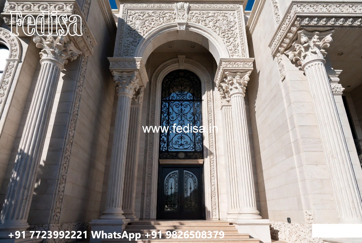 Traditional Home Facade 80 Gaj House Design No-7376