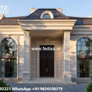 House With Columns Exterior L Shaped Modern House No-7380
