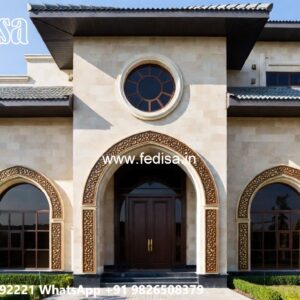 Marble Flooring Home House Plans With Guest House No-7389