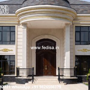 Traditional Home Design Single Story Flat Roof House Plans No-7407