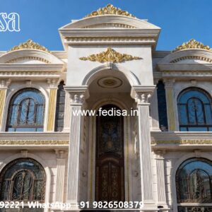Marble Flooring Villa Design Modern House Blueprint No-7465