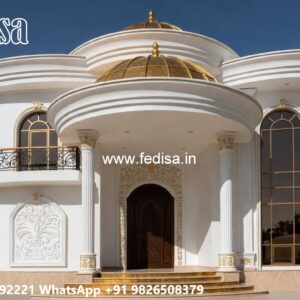 Classic Villa Design With Swimming Pool Single Room House Design No-7477
