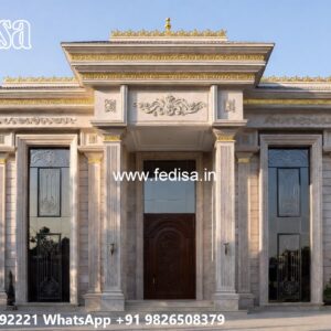 Antique Furniture Home Front Design Of House In Small Budget Single Floor No-7548