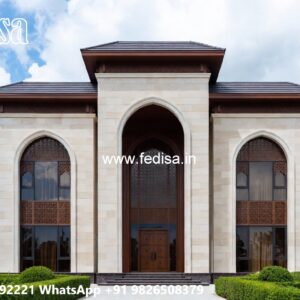 Classic Villa Exterior 2 Story Farmhouse No-7573