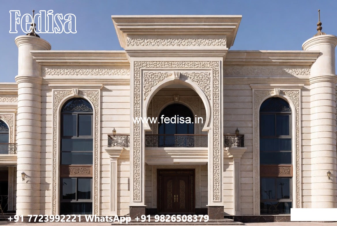Grand Entrance Villa Design 30x30 House Plans 3d No-7575