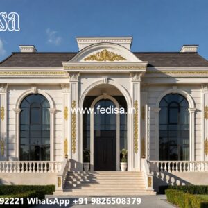 Villa With Columns Design 3 Bedroom House Design With Floor Plan No-7576