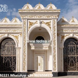 Stone Finish Villa Design Country Farmhouse Plans No-7580