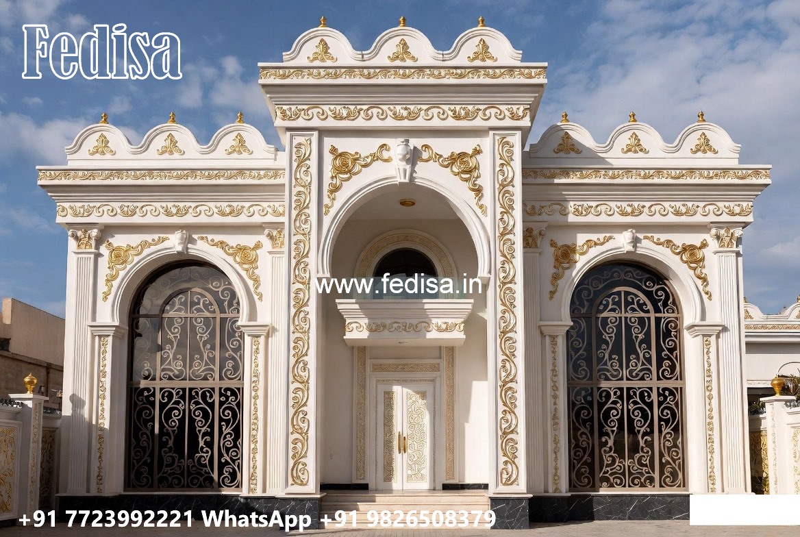 Stone Finish Villa Design Country Farmhouse Plans No-7580