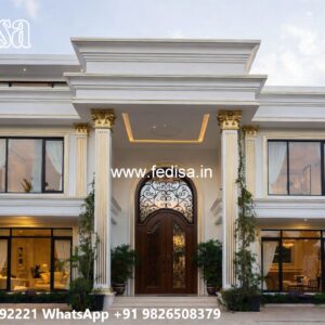 Classic Home Design With Garden 3 Floor House Plan No-7685