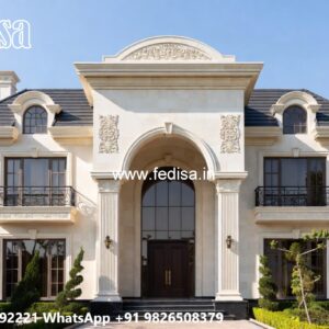 Villa With Columns Design Small 2 Bedroom Apartment Layout No-7698