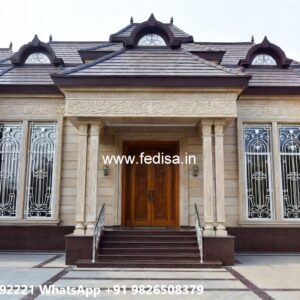 Traditional House Facade 3 Bedroom Design No-7780