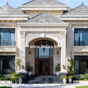 Classic Home Front Elevation Design Modern Narrow House Plans No-7804