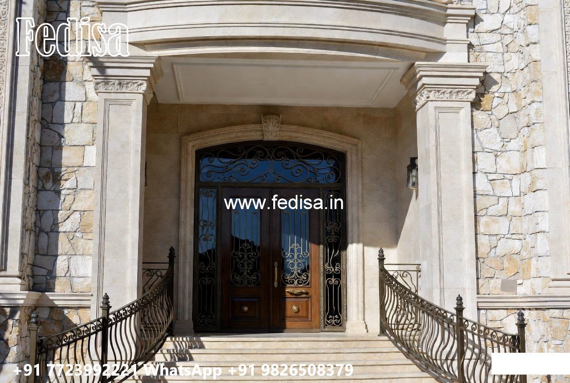 Grand Entrance Villa Design 100 Gaj House Front Design No-7819