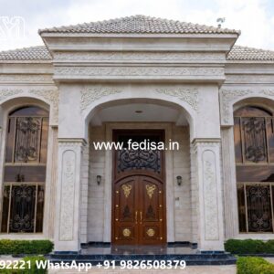 Stone Exterior Classic Home U Shaped House With Pool No-7870