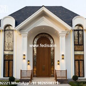 Classic Home Exterior Design 6 Bhk House Design No-7935