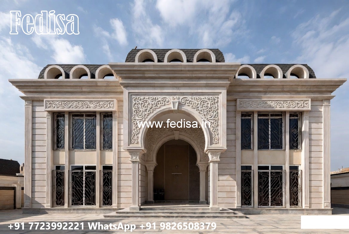 Classic Villa Exterior 1500 Sq Ft House Plans 3 Bedrooms No-7939
